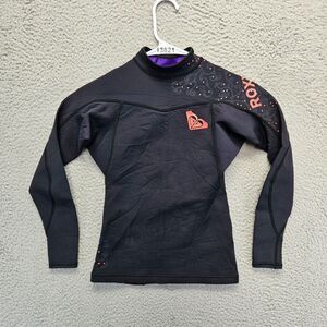 Roxy Jacket Top Womens Size 8/36‎ Black Long Sleeves Ignite 1.5mm